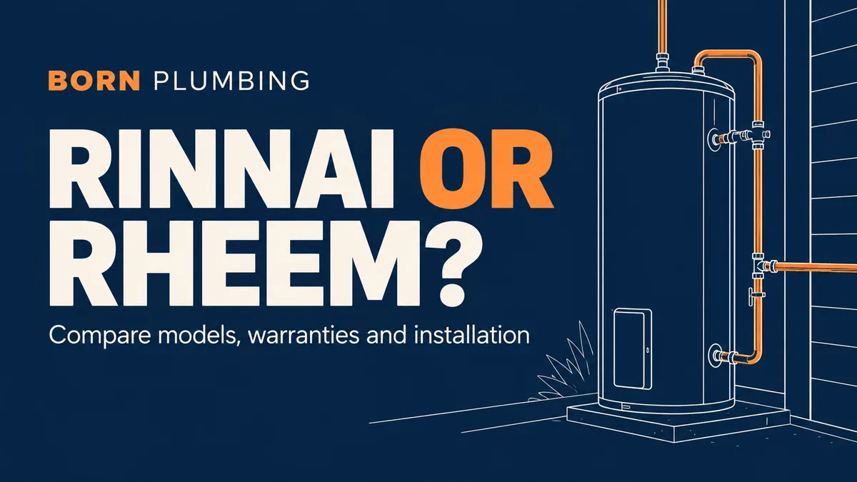 Rinnai or rheem? — Born Plumbing Canberra guide